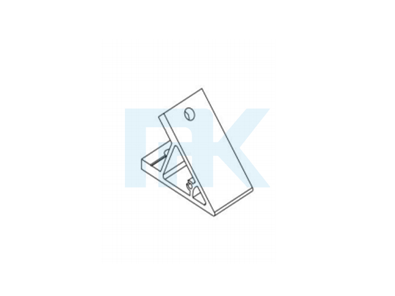 45 ° aluminiumsekstruderingsbeslag