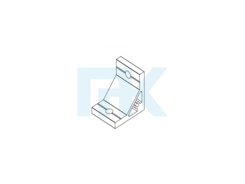 90 ° aluminiumsekstruderingsbeslag