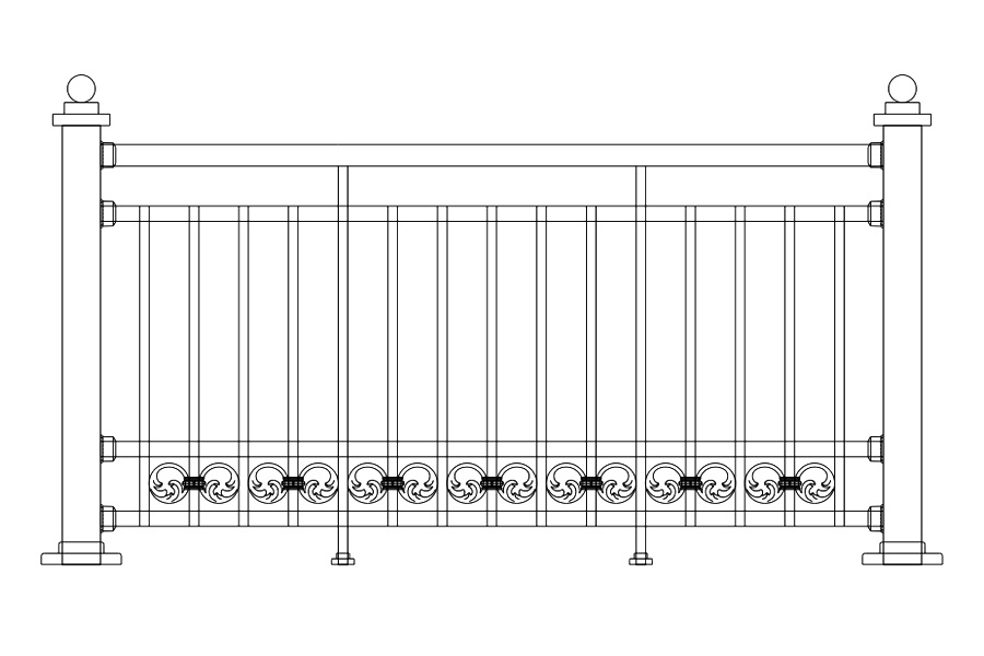 8080 Aluminium Balustrade